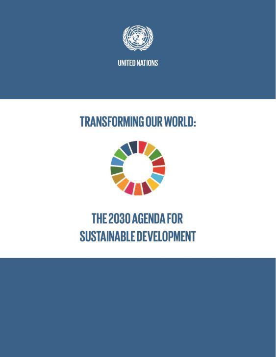 Agenda 2030 for Sustainable Development