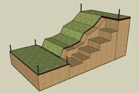 retaining wall layout Make sure that all components of the retaining wall and excavation are within property boundaries and construction easements.