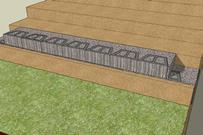 drainage aggregate additional courses Retaining wall units are connected by lugs, lips, pins, clips, or keyways, which align the units, provide unit to unit shear connection, and provide the