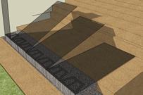 »SRW geogrid All instructions are the same as for gravity retaining walls EXCEPT for the addition of SRW geogrid. SRW geogrid reinforces the soil, thus allowing taller walls to be constructed.