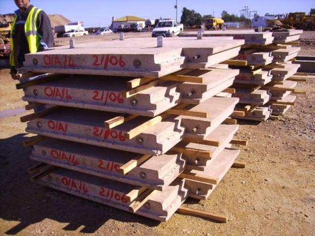 The concrete strengths of the panels / blocks must be verified by factory QA records to ensure that the panels / blocks are fit for purpose.
