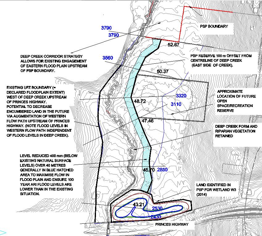 Figure 9 Possible Deep Creek Corridor Works