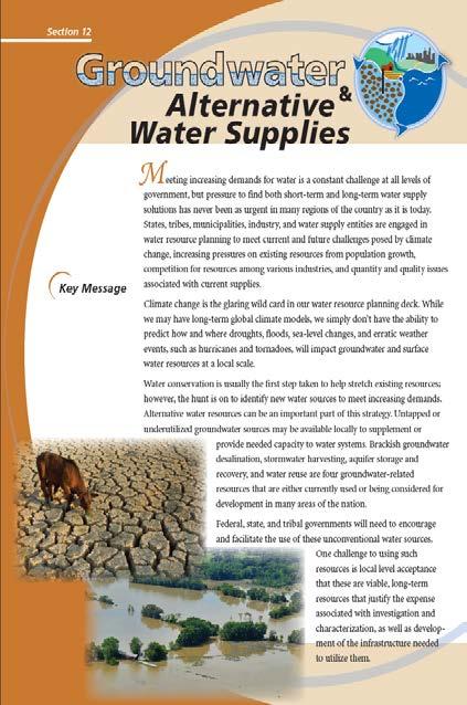 Ground Water Report to the Nation Groundwater & Alternative Water Supplies Why Alternative Water
