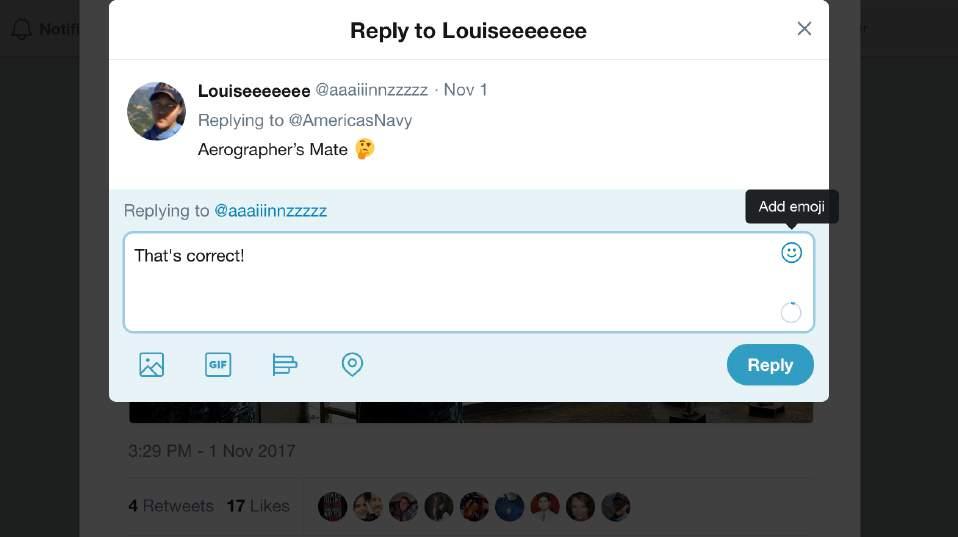 III. TWEETS AND TWEETING 5. REPLYING TO TWEETS Your reply tweet will show the message Replying to... when viewed in your profile page timeline.