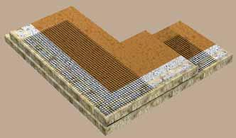 Extend the geogrid past the inside corner by at least 25% of the wall height in one direction.