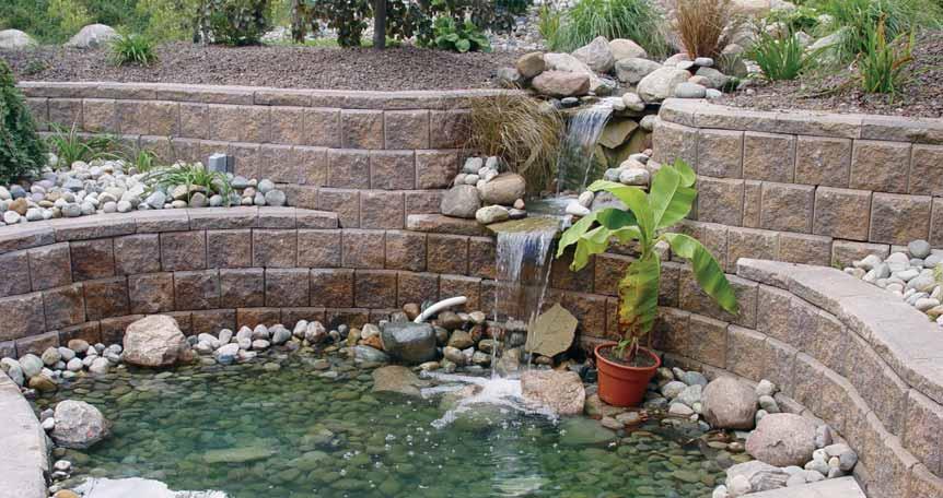 Water Features allanblock.com Beautiful landscapes made easy by design.