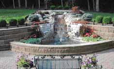 The sight and sounds of water-inmotion, flowing, spilling or cascading, can be a dramatic landscape enhancement.
