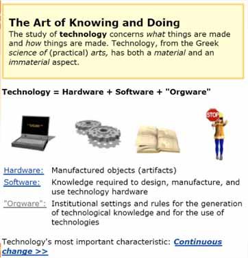 at) Software & orgware are critical in complex technological systems such as