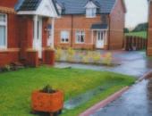 Permeable pavements The need for surface water drains and off-site sewers can be reduced or eliminated where run-off is encouraged to permeate through a porous pavement, such as permeable concrete