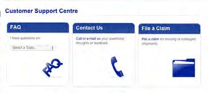 Go to purolator.com, and from the Resources & Support dropdown menu, select Customer Support Centre. 5.