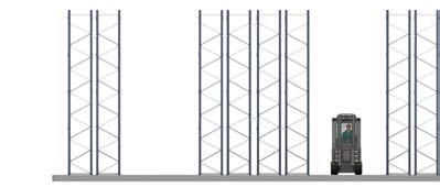Double-deep conventional pallet racking Double-deep racks can be installed to store more pallets (depending on their weight and the pallets per SKU),