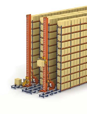 Conveyor systems In high bay warehouses of this type, transporting pallets from the docking area to the rack s