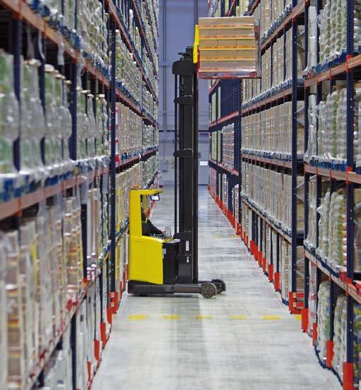 General features Measurements and clearances Aisle The forklift type and model must be determined to define the minimum open aisle width between loads.