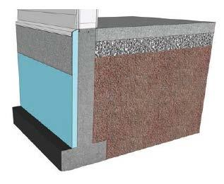 Illustrations below indicate permitted placement of insulation for unheated and