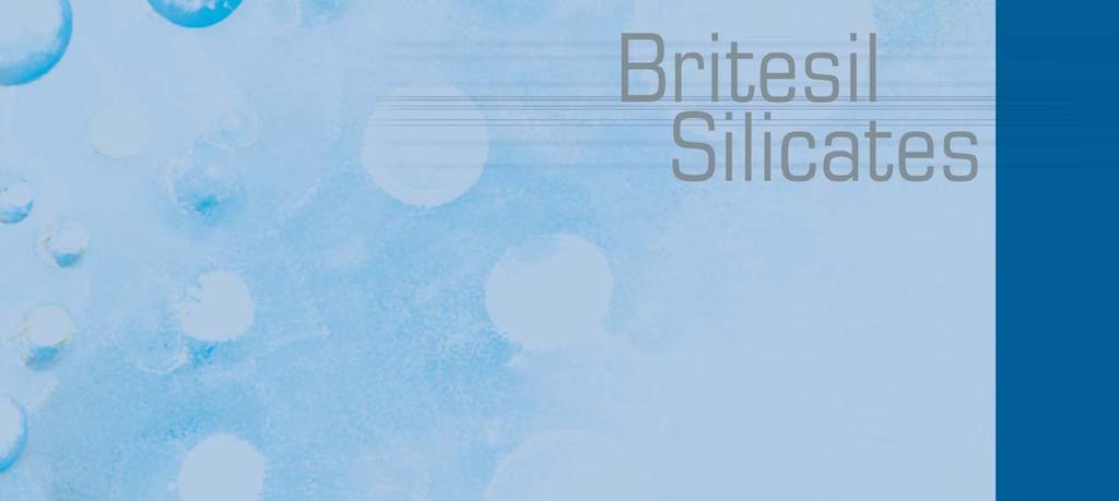 The properties of Britesil silicates in detergents Britesil soluble silicates contribute to detergency by acting as builders and processing aids in detergent formulations.
