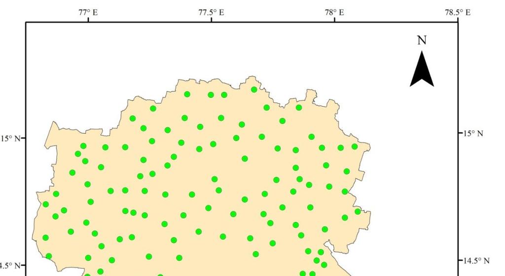 Vani V and Venkata Ravibabu Mandla Figure 3 Anantapur District map with sample locations 3.1.