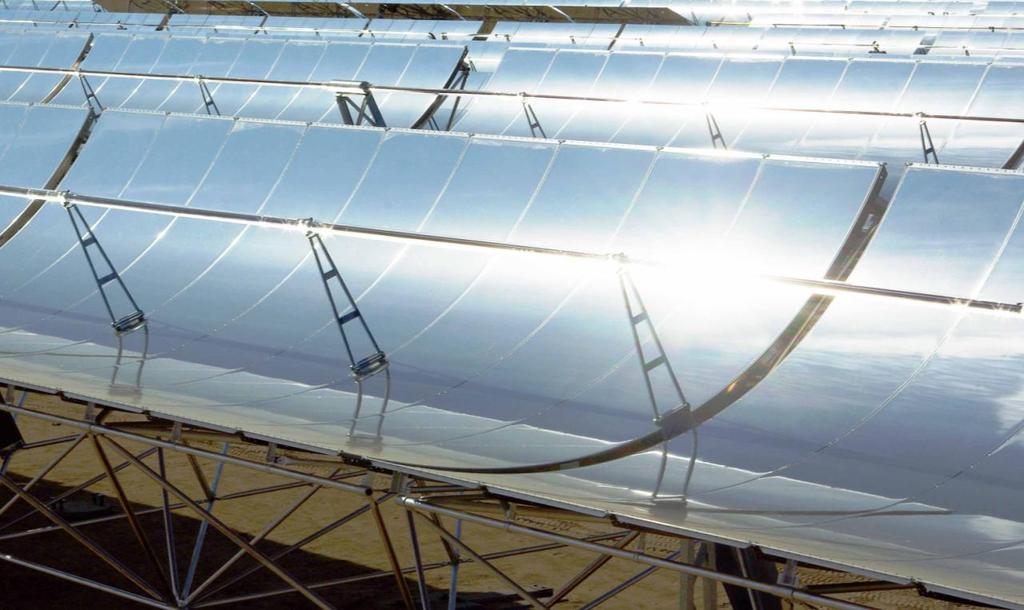 SkyTrough Parabolic Trough Solar Concentrator 6 Meter Aperture Width 115 Meter SCA