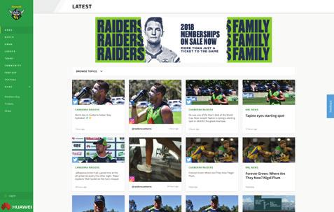 CAMPAIGN BUYOUTS The Raiders can offer specialised advertising packages to generate