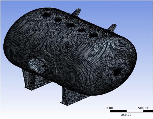 FINITE ELEMENT ANALYSIS OF PRESSURE VESSELS Because of complicated shape of shell stress analysis by using photo elasticity will also be difficult.