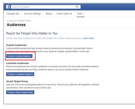 Once you logged inside Facebook, you need go to: www.facebook.com/ads/manage/audiences.