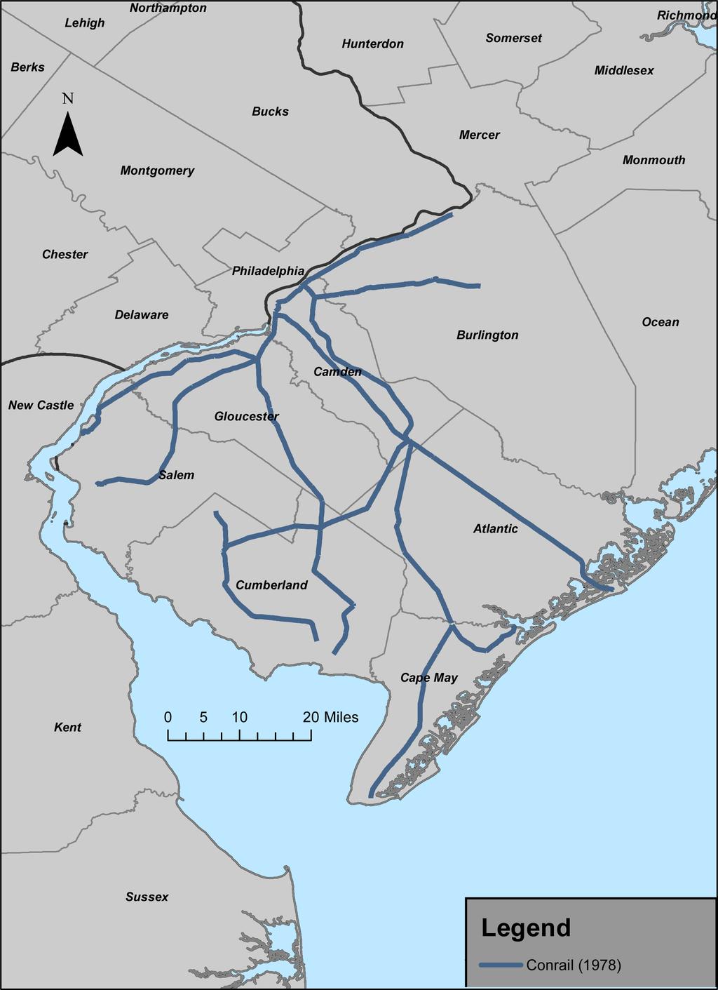 [Chapter 1] Figure 1-9 Southern New Jersey Rail System - The
