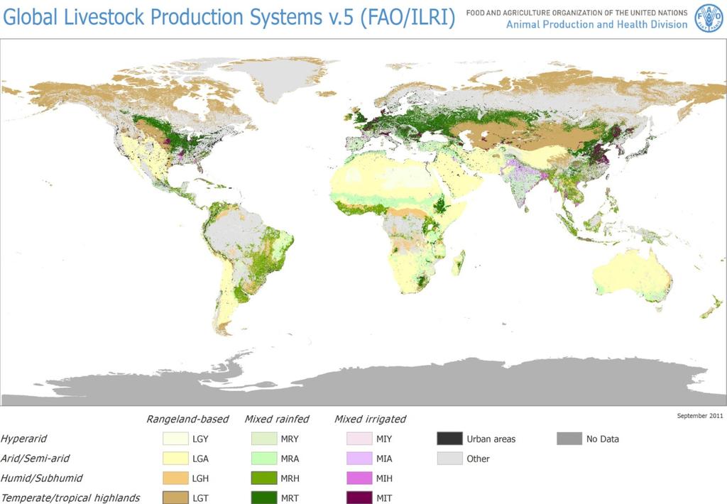 - Worldwide geographic spread Crop-livestock farming systems - Majority of livestock keeping households - Largest share of