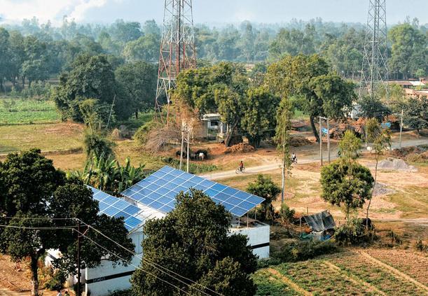 INDEPENDENT POWER DISTRIBUTOR FOR VILLAGES Solar power can be used by isolated villages that get irregular grid power supply.