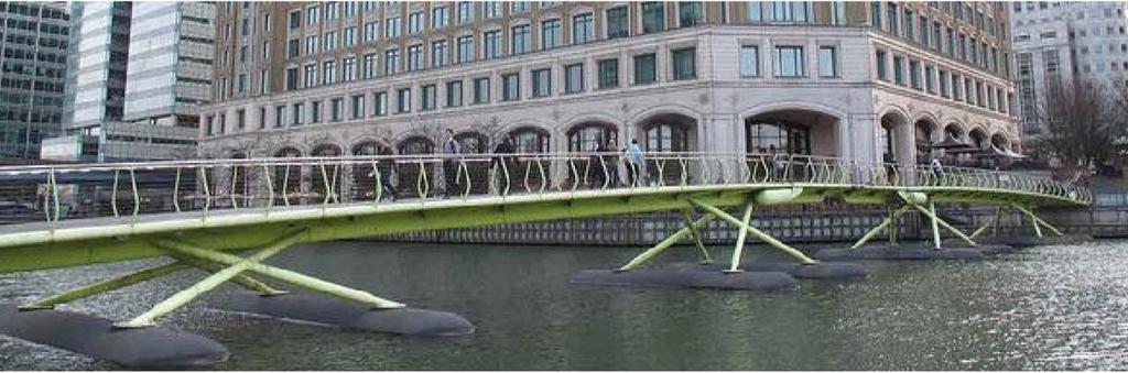 Figure 3 Figure 4 Figure 5 Another example of an existing Floating foot bridge is Canary Warf Bridge (Figure 5) A simple