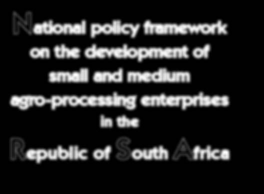 ational policy framework on the development of small and