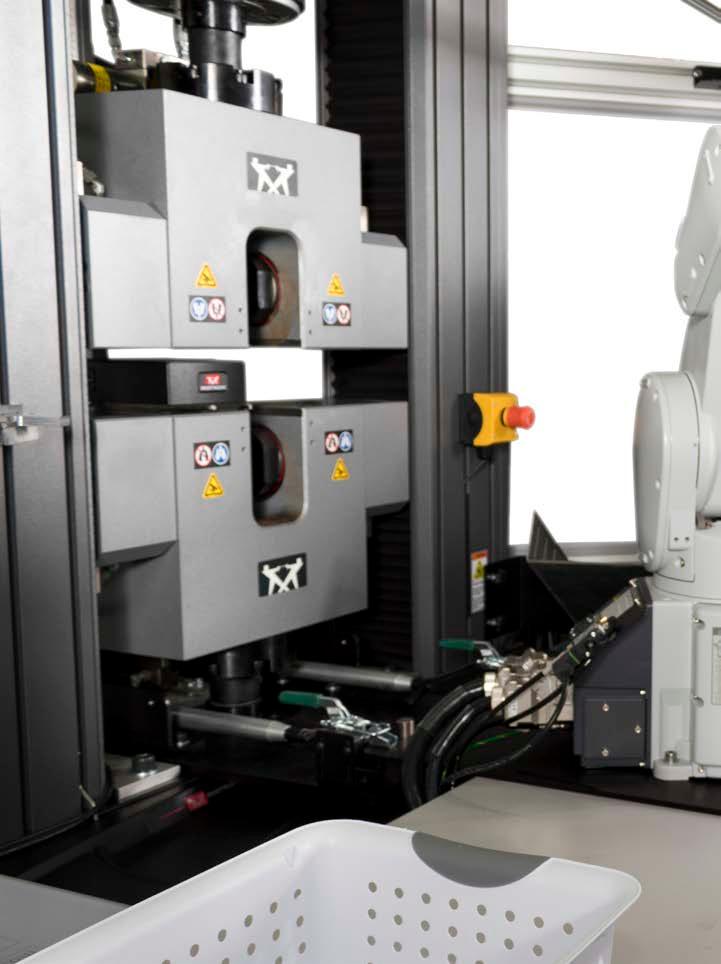 AUTOMATED TESTING SYSTEMS At a Glance AT6 Robotic Specimen Handling Instron TestMaster Robot Based AT6 Automated Testing System enables a new dimension in testing productivity.