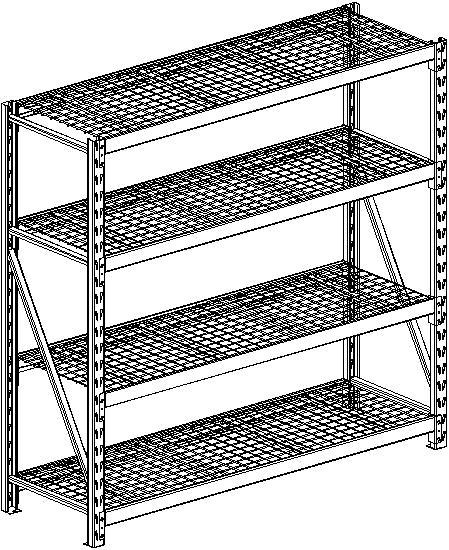 IMPORTANT, RETAIN FOR FUTURE REFERENCE: READ CAREFULLY SHELF MAXIMUM WEIGHT CAPACITY: 908 kg / 2000 lb EVENLY DISTRIBUTED.