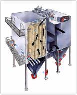 Baghouses are named according to how the dirty bags are cleaned: Reverse-air Shaker Pulse-jet Cartridge filter designs Reverse Air Baghouse Uses compartmentalized designs Named