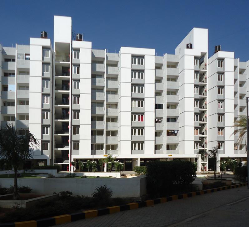 An EDGE-certified residential building in Bangalore by VBHC. The solution is EDGE, a green building certification system for emerging markets created by IFC, a member of the World Bank Group.