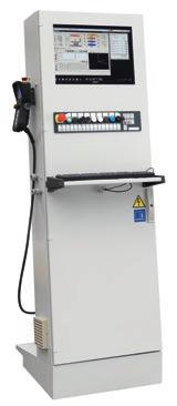 The hand-held terminal allows the operator to carry out the main machine operations with great ease and