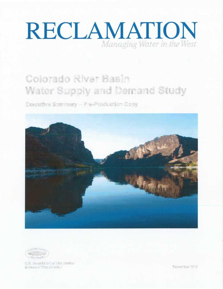Managing Water in the West Colorado River Basin Water