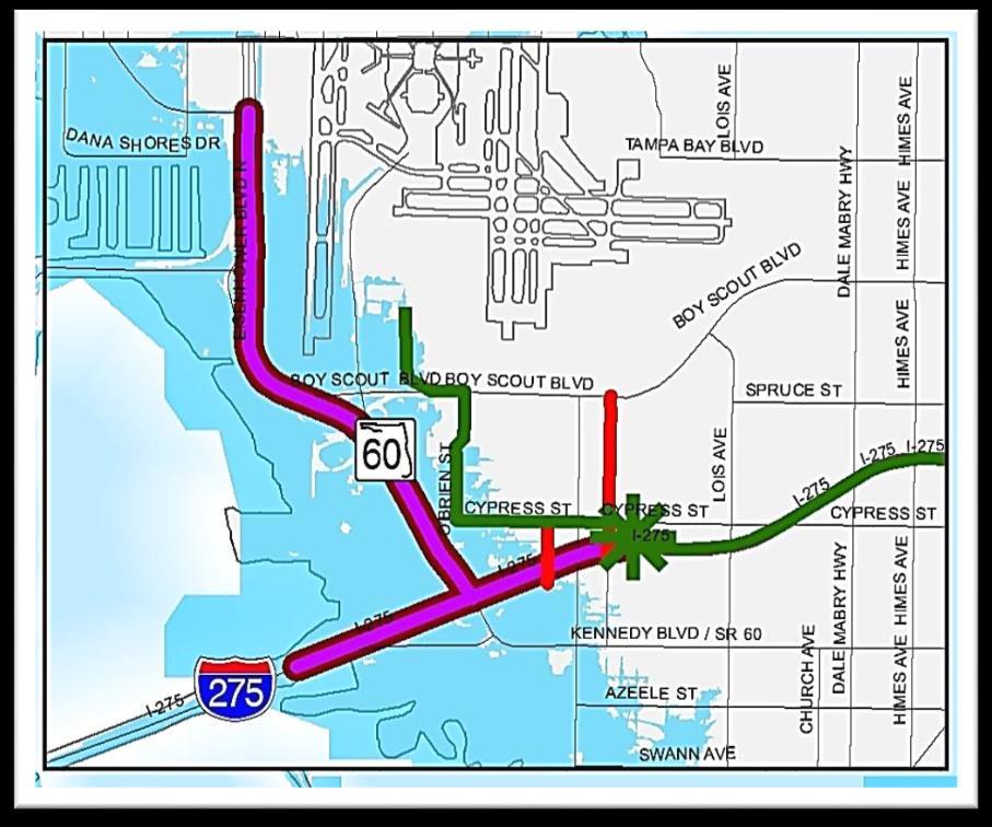 Memorial Highway Project 12 Cost Feasibility based on FDOT Strategic Intermodal System (SIS) 2040 Plan: o Part of SR 60/I-275 interchange reconstruction o $193 M cost (in YOE) Vulnerable area: