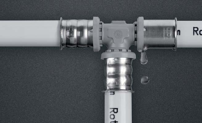 design makes installation even easier The slim-line, compact design gives the fittings maximum mechanical stability and makes installation easier, especially in tight spaces and when pipes are