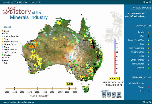 447 Mines 120 Gold 120 Coal 207 Others Image of Australia's Infrastructure/Cities