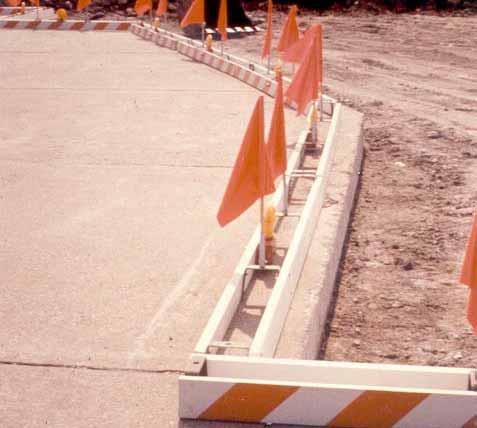 SPECIAL SAFETY REQUIREMENTS Hazardous Area Lighting and Marking Use barricades with alternate orange and white markings.