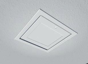 which holds the doors in position to prevent moist air entering the roof space.