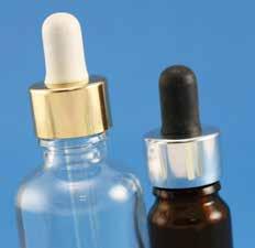 glass dropper bottles Two-Piece Tamper Evident Closure