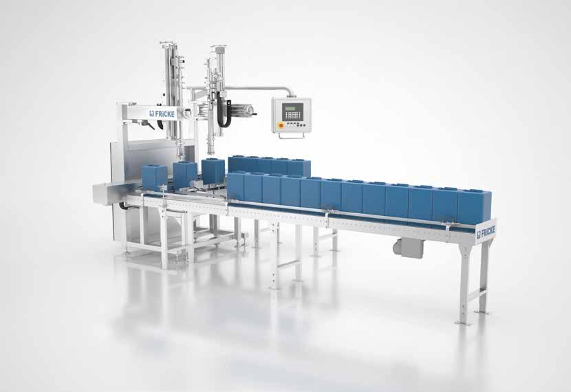 It is possible to integrate bucket destacker, lid placing and closing, labelers and/or a screw station into the filling process.