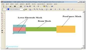 Figure-2. Layout editor window. Solid and meshed model The solid model of the device depends upon the previous editors.
