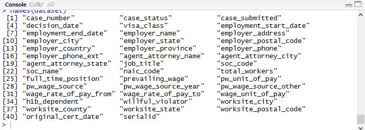 2 observations with 41 variables. There are more than 12,000 different employers and 10,000 unique job positions starting from accounts manager to web developers.