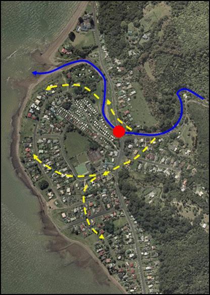 2.3 Flooding issues The Te Puru community is located at the base of the Te Puru Stream catchment on a coastal alluvial fan.