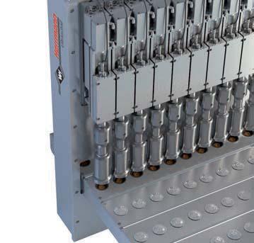 Due to the compact modular design, multi-lane solutions can be presented on a space-optimized basis. The ULTRAPACK ultrasonic generator ensures reproducible product quality.
