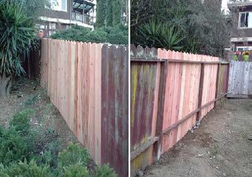 maintain all fences, retaining walls, barriers in operating