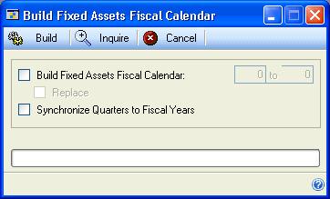 PART 1 FIXED ASSET MANAGEMENT SETUP For more information about setting up fiscal periods, refer to online help for the Fiscal Periods Setup window.