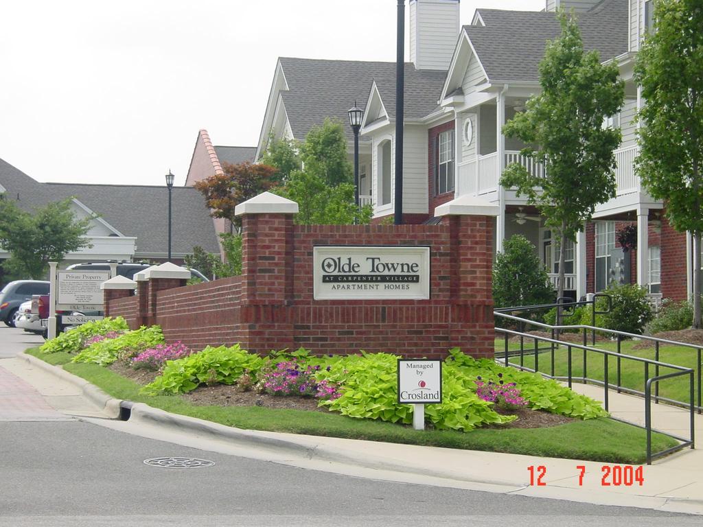Ground Signs - Site/Parcel/Subdivision Identification - Multi-Family Residential, Olde Towne Apartments Ground Sign Other Quantity: Logo/name directory one.