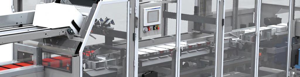All servo driven technology ensures absolute product control in all phases from infeed to